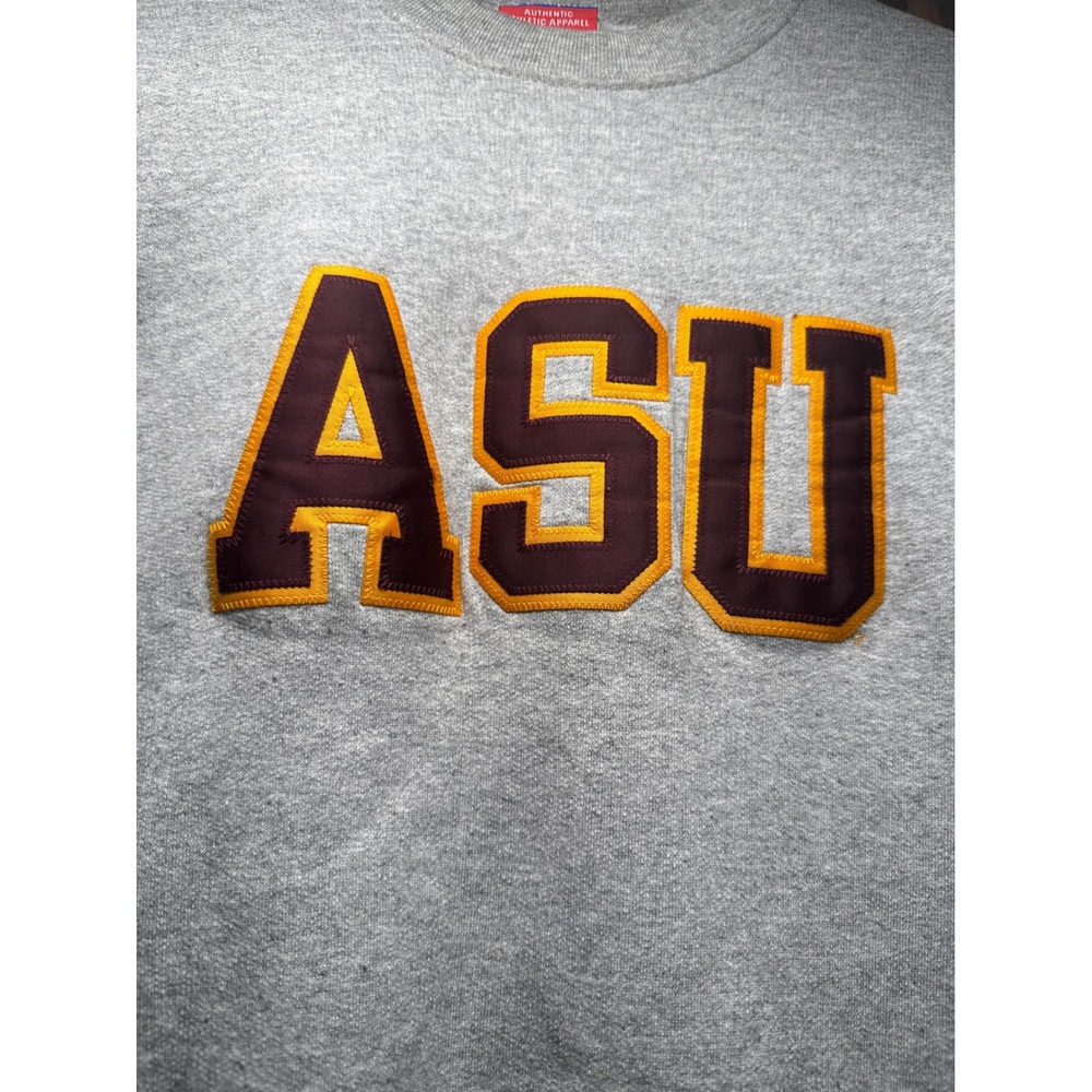 Vintage Champion‎ ASU Arizona State University Sweatshirt Gray Small Stitched